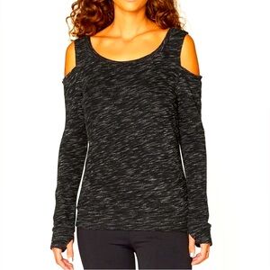 Threads 4 Thought AZA Pullover Cold Shoulder Sweater Women Color Charcoal Size S